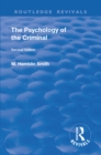 Image for The psychology of the criminal