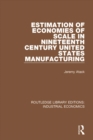 Image for Estimation of economies of scale in nineteenth century United States manufacturing.
