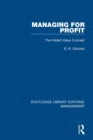 Image for Managing for profit: the added value concept