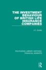 Image for The investment behaviour of British life insurance companies