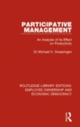 Image for Participative Management: An Analysis of Its Effect On Productivity
