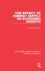 Image for The Effect of Energy Supply On Economic Growth