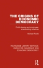 Image for The origins of economic democracy: profit sharing and employee shareholding schemes