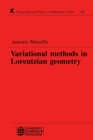 Image for Variational methods in Lorentzian geometry : 309