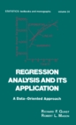 Image for Regression analysis and its application: a data-oriented approach