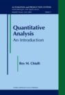 Image for Quantitative analysis: an introduction