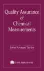 Image for Quality assurance of chemical measurements