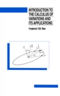 Image for Introduction To The Calculus of Variations And Its Applications, Second Edition