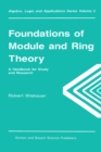 Image for Foundations of Module and Ring Theory