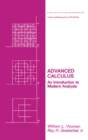 Image for Advanced calculus: an introduction to modern analysis