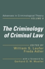 Image for The criminology of criminal law