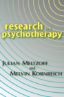 Image for Research in psychotherapy