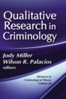 Image for Qualitative research in criminology : volume 20