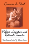Image for Politics, literature, and national character