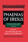 Image for Phaenias of Eresus: text, translation, and discussion : volume XIX