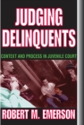 Image for Judging delinquents: context and process in juvenile court