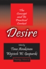 Image for Desire: the concept and its practical context : Volume 24