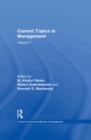 Image for Current Topics in Management: Volume 7