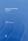 Image for Review of marketing research.