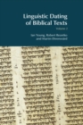 Image for Linguistic dating of biblical texts.