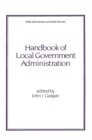 Image for Handbook of local government administration