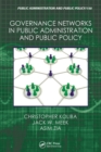 Image for Governance networks in public administration and public policy : 158