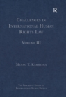 Image for Challenges in international human rights law