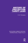 Image for History of protective tariff laws