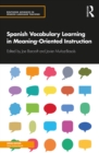 Image for Spanish vocabulary learning in meaning-oriented instruction