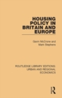 Image for Housing policy in Britain and Europe