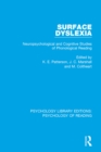 Image for Surface dyslexia: neuropsychological and cognitive studies of phonological reading