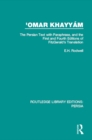 Image for &#39;Omar Khayya&#39;m: the Persian text with paraphrase, and the first and fourth editions of FitzGerald&#39;s translation