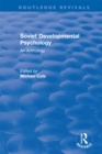 Image for Revival: Soviet Developmental Psychology: An Anthology (1977)
