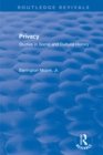 Image for Privacy: studies in social and cultural history