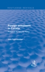 Image for Foreign investment in Canada: prospects for national policy.