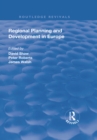 Image for Regional planning and development in Europe