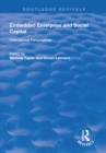 Image for Embedded Enterprise and Social Capital: International Perspectives