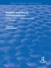 Image for Religion and Social Transformations