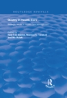 Image for Quality in Health Care: Strategic Issues in Health Care Management