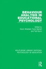 Image for Behaviour analysis in educational psychology : volume 50