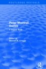 Image for Peter Maxwell Davies: a source book