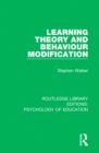 Image for Learning Theory and Behaviour Modification