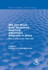 Image for IMF and World Bank sponsored structural adjustment programs in Africa: Ghana&#39;s experience, 1983-1999