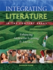 Image for Integrating literature in the content areas: enhancing adolescent learning and literacy