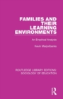 Image for Families and their learning environments: an empirical analysis