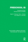 Image for Preschool IQ: prenatal and early developmental correlates