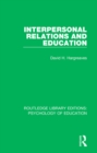 Image for Interpersonal relations and education