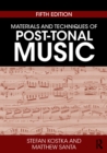 Image for Materials and techniques of post-tonal music