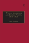 Image for Women, modernism and British poetry, 1910-1939: resisting femininity