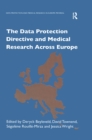 Image for The Data Protection Directive and medical research across Europe